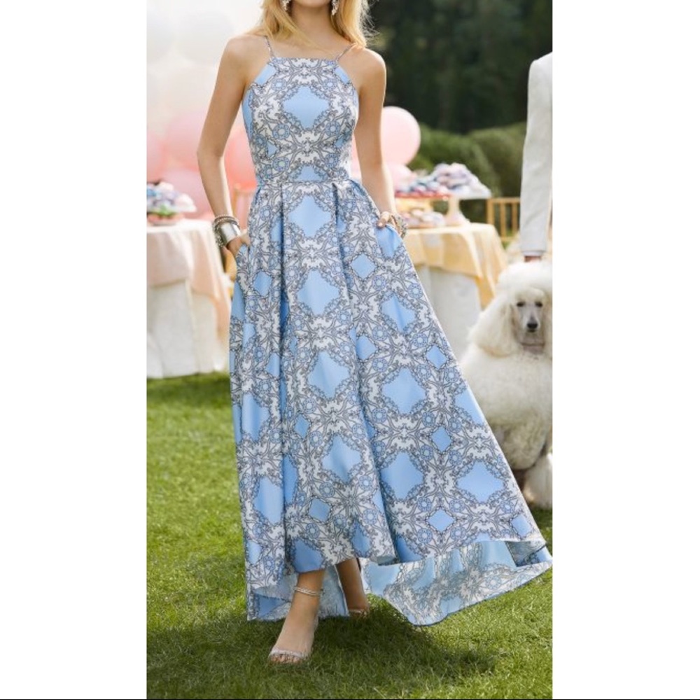 Baby blue prom dress evening gown Camille La Vie 6